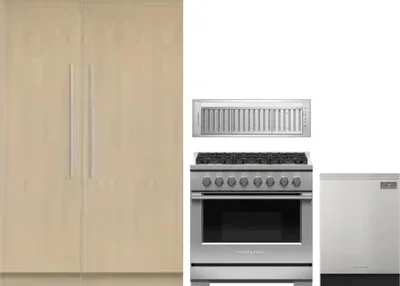 5 Piece Package Includes Refrigerator, Freezer, Range, Hood And Dishwasher